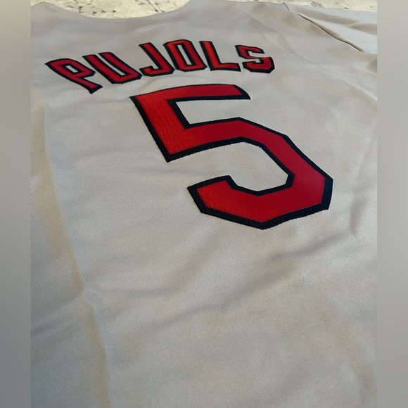 Majestic Authentic St. Louis Cardinals Albert Pujols Baseball Jersey Men’s Sz M - Picture 6 of 6